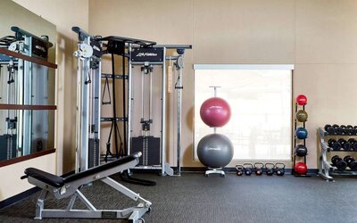 Gym at Sonesta Select Raleigh Durham Airport Morrisville.