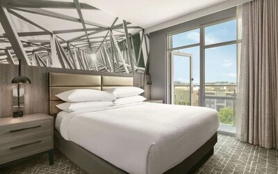 Day use room at Embassy Suites By Hilton Atlanta Midtown.