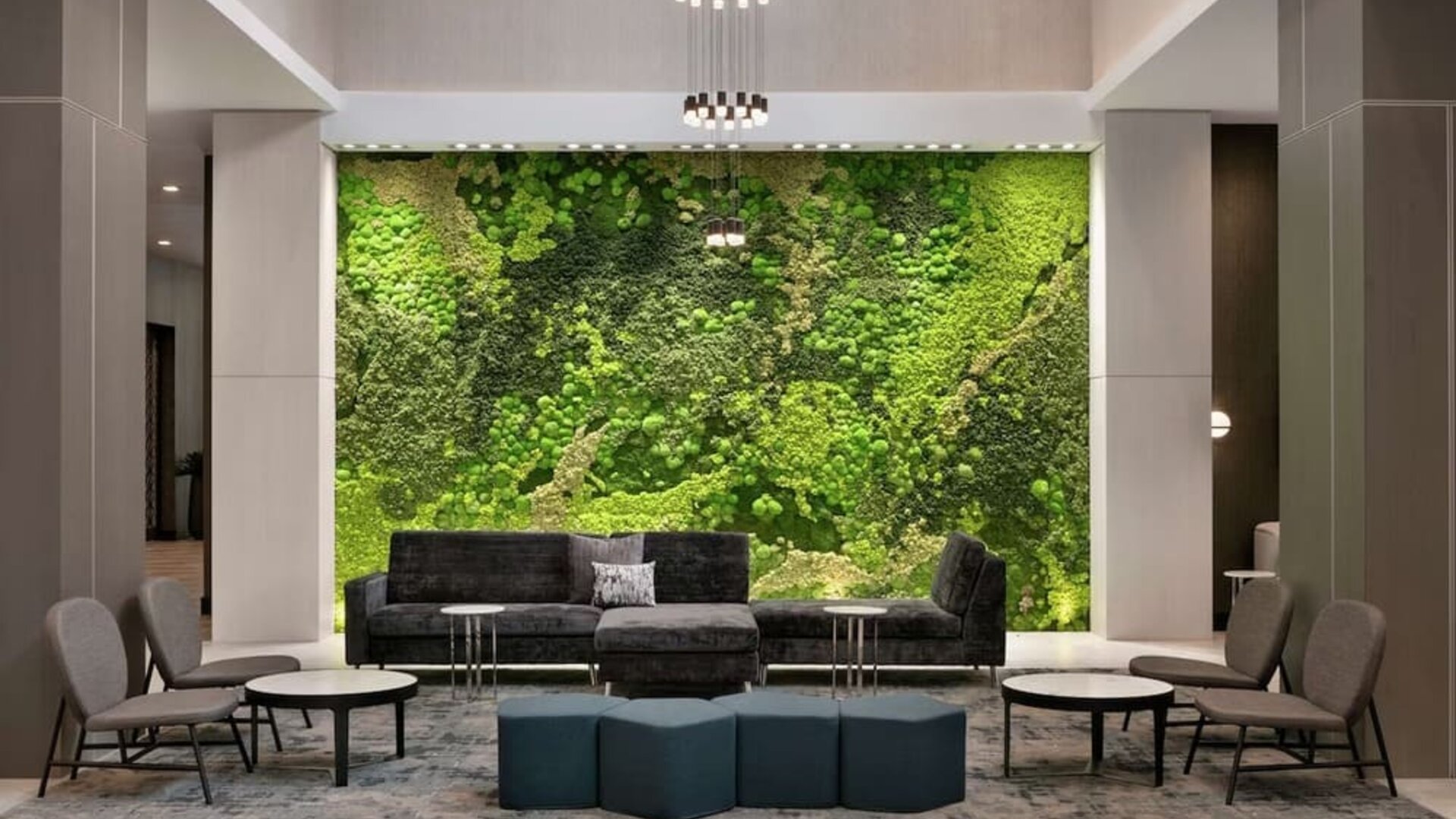 Lobby seating at Embassy Suites By Hilton Atlanta Midtown.