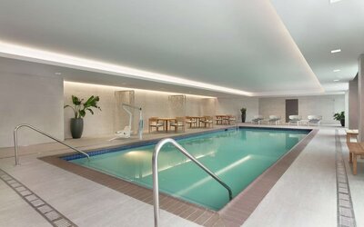 Indoor pool at Embassy Suites By Hilton Atlanta Midtown.