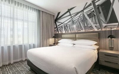 Day use room at Embassy Suites By Hilton Atlanta Midtown.