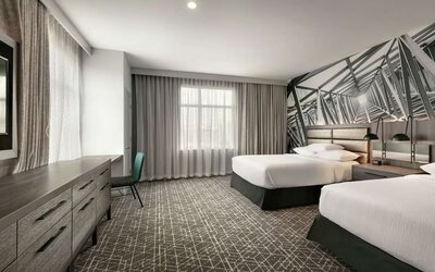 Day use room at Embassy Suites By Hilton Atlanta Midtown.