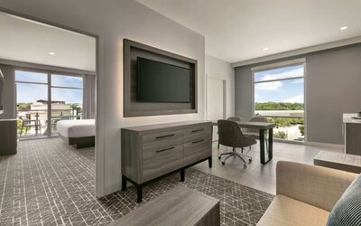 Day use room at Embassy Suites By Hilton Atlanta Midtown.