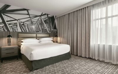 Day use room at Embassy Suites By Hilton Atlanta Midtown.