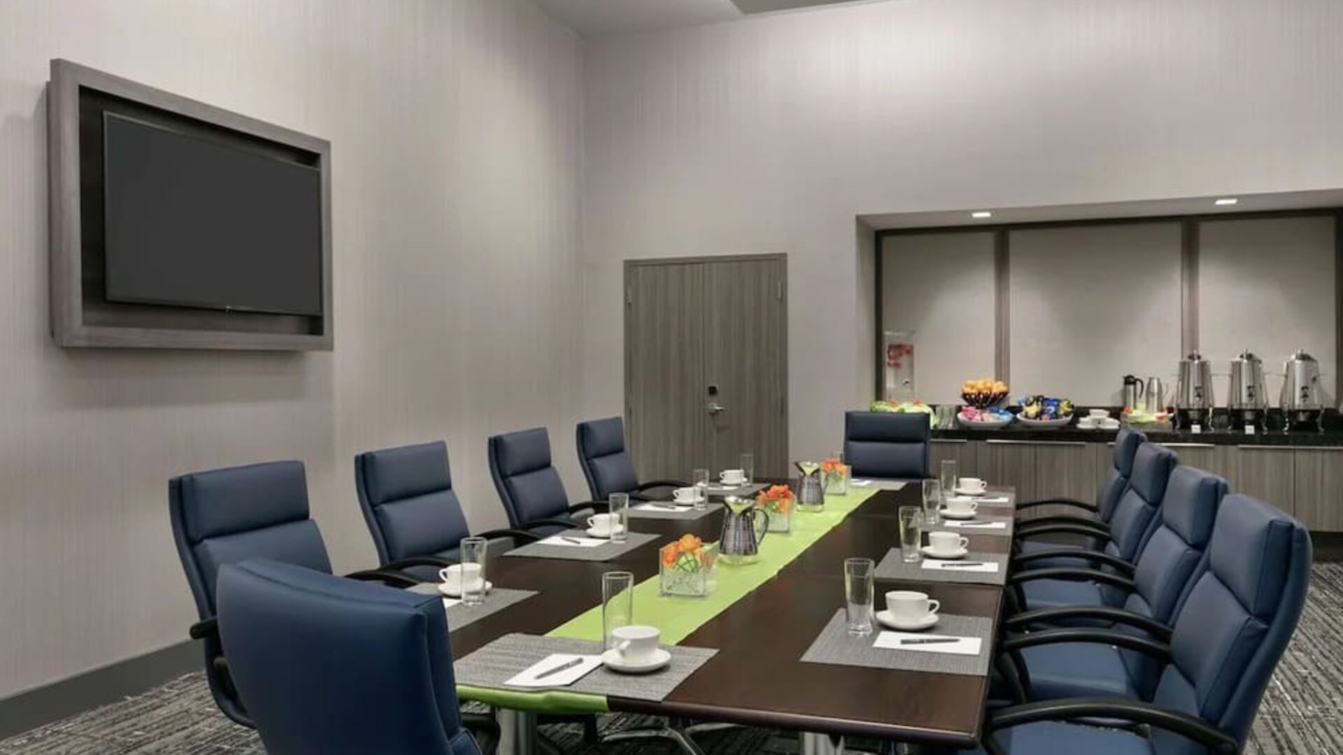 Meeting room at Embassy Suites By Hilton Atlanta Midtown.