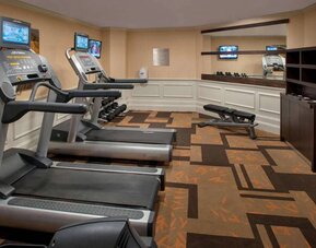 Fitness center at Sonesta Select Tinton Falls Eatontown.