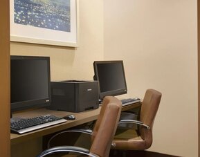 Business center at Hyatt Place Fremont/Silicon Valley.