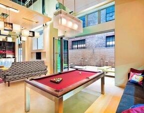 Lounge area at Aloft Manhattan Downtown - Financial District.
