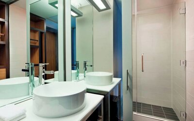 Private bathroom at Aloft Manhattan Downtown - Financial District.
