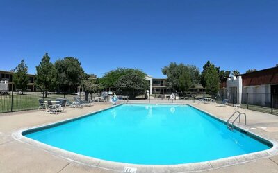 Outdoor pool at Quality Inn On Historic Route 66.