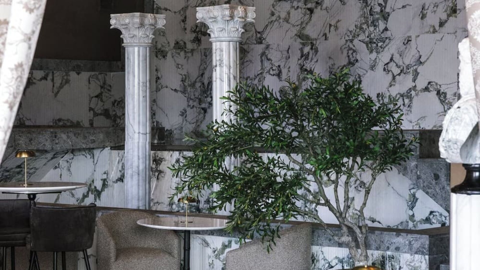 Dining area at Olive Boutique Hotel.