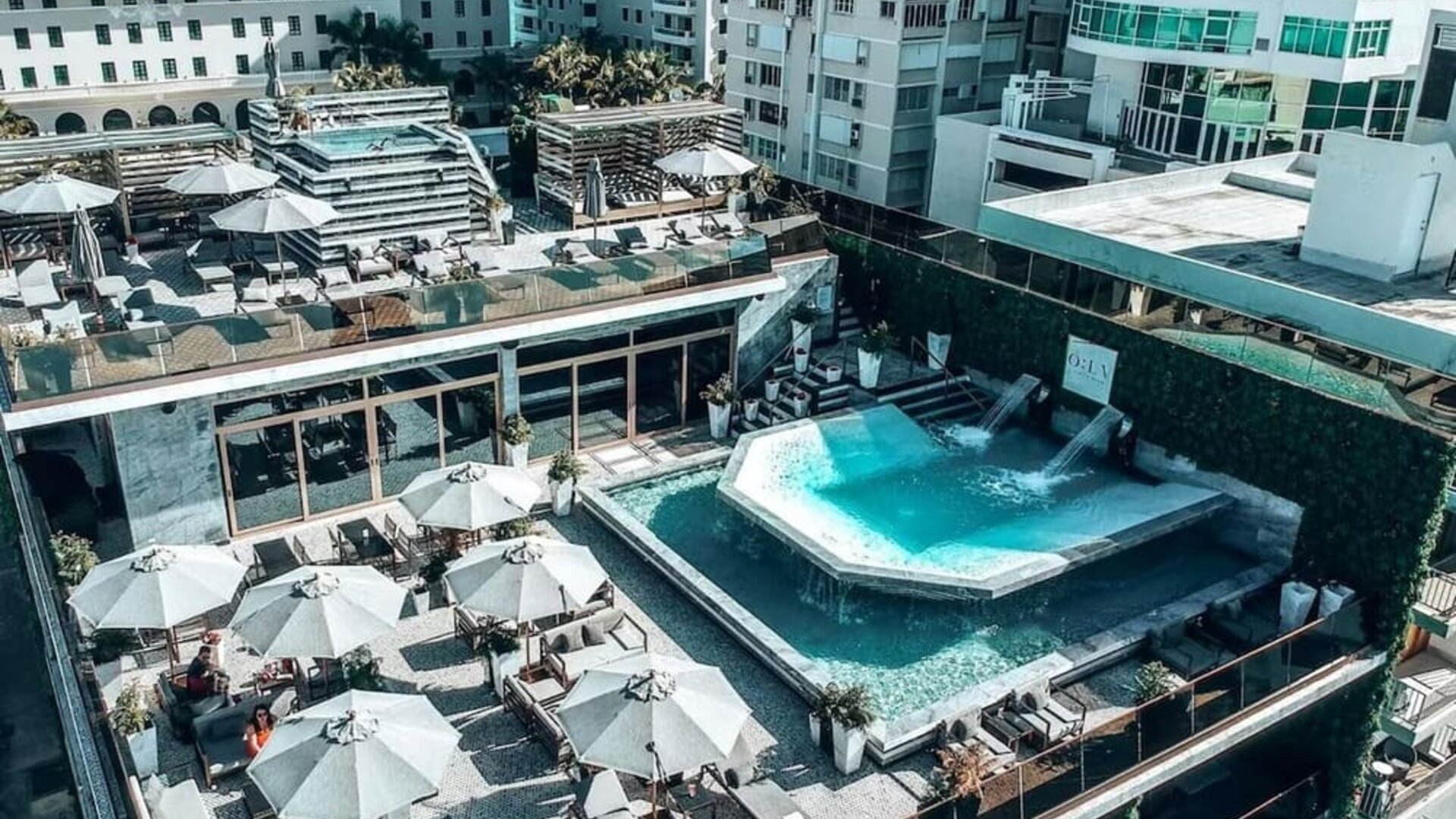 Outdoor pool at O:LV HOTEL.