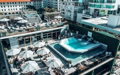 Outdoor pool at O:LV HOTEL.