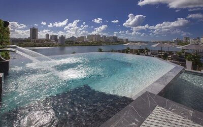 Outdoor pool at O:LV HOTEL.