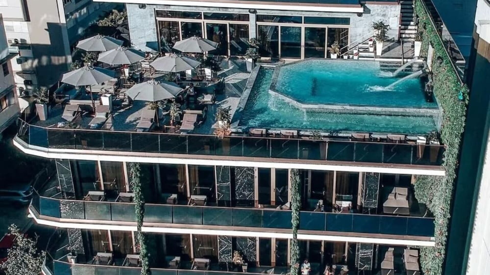 Outdoor pool at O:LV HOTEL.