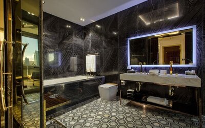 Private bathroom at O:LV HOTEL.
