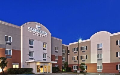 Hotel exterior at Candlewood Suites Pearland-Houston South.