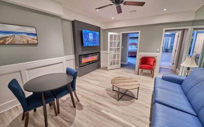 Lobby at Hyannis Plaza Hotel.