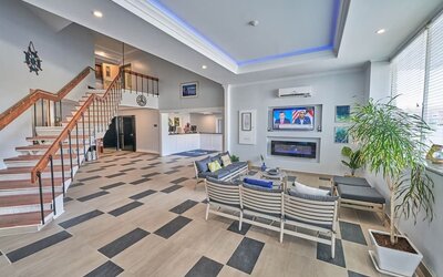 Lobby at Hyannis Plaza Hotel.