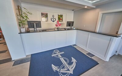 Lobby at Hyannis Plaza Hotel.