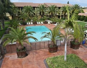 Outdoor pool at Ontario Airport Inn.