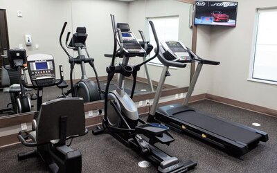 Gym at Days Inn & Suites By Wyndham Houston NW Cypress.