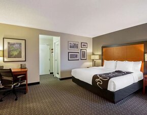 Day use room with work desk at La Quinta Inn & Suites By Wyndham Harrisburg Airport Hershey.