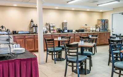 Breakfast area at Clarion Inn I-94 Near Expo Center.