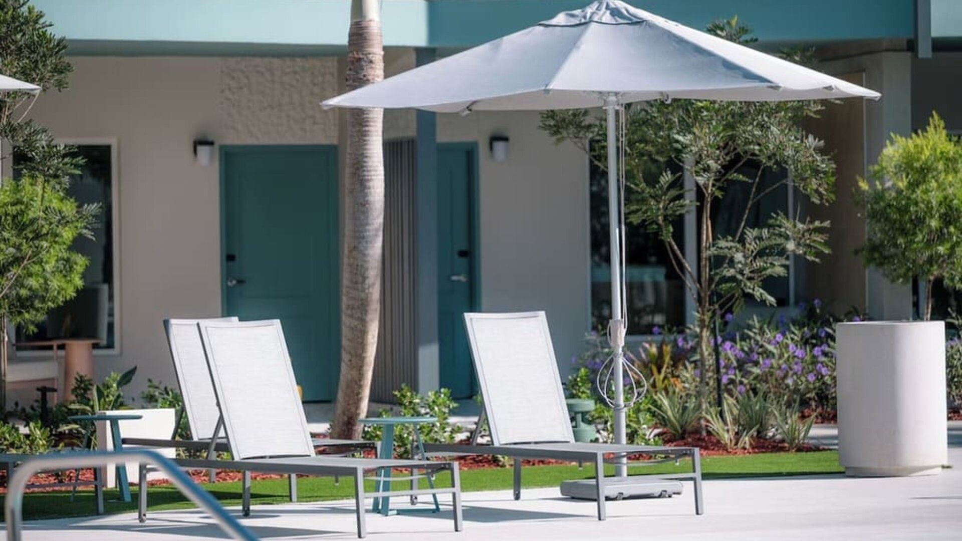 Sun loungers at Hyatt Centric Isla Verde San Juan.