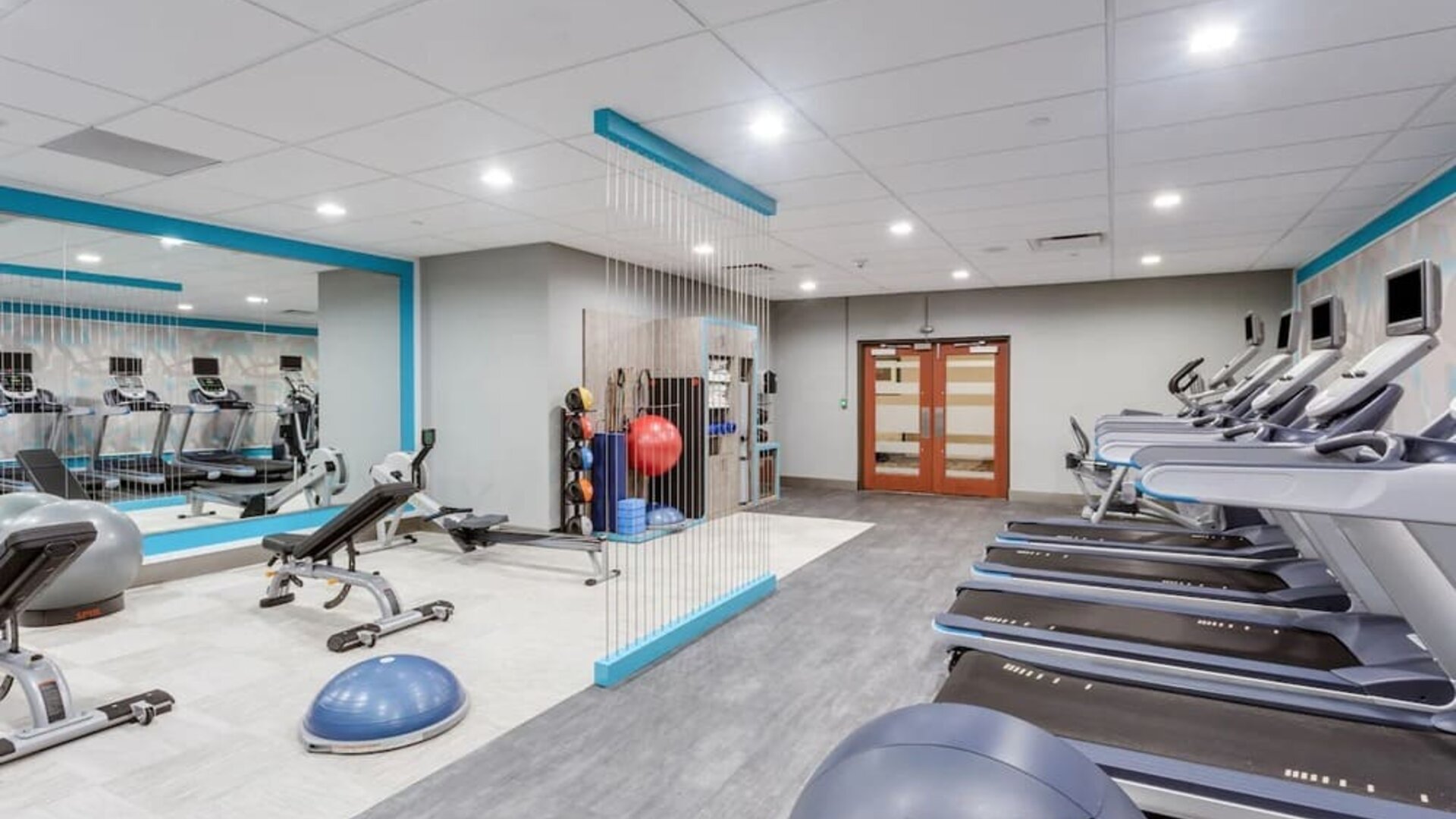 Gym at Crowne Plaza Milwaukee Airport By IHG.