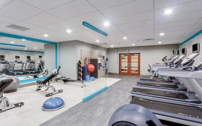 Gym at Crowne Plaza Milwaukee Airport By IHG.