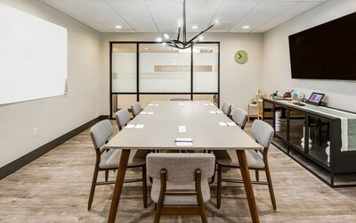 Meeting room at Crowne Plaza Milwaukee Airport By IHG.
