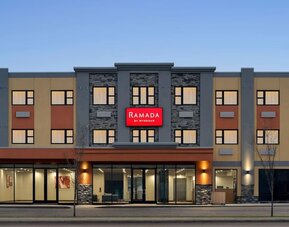 Hotel exterior at Ramada By Wyndham West Edmonton Hotel & Suites.