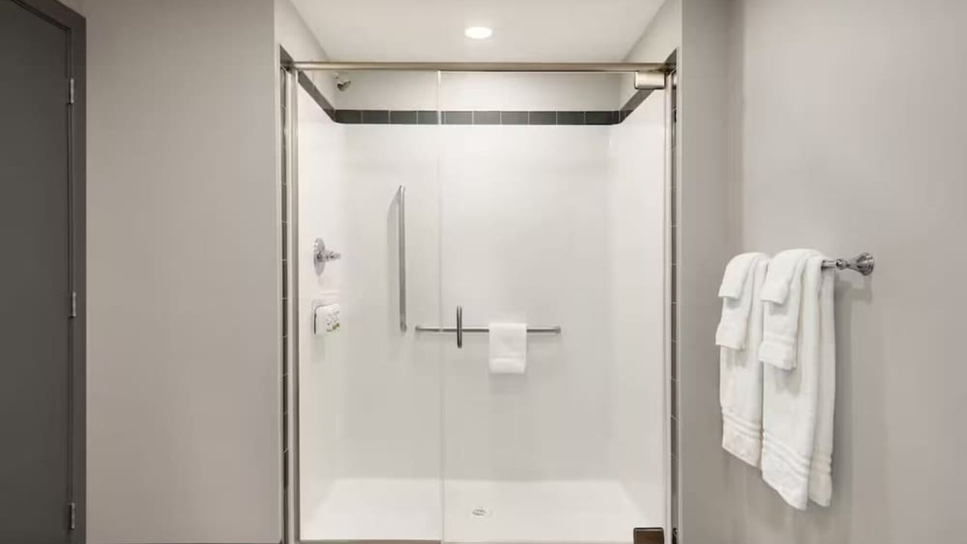 Guest bathroom at Ramada By Wyndham West Edmonton Hotel & Suites.