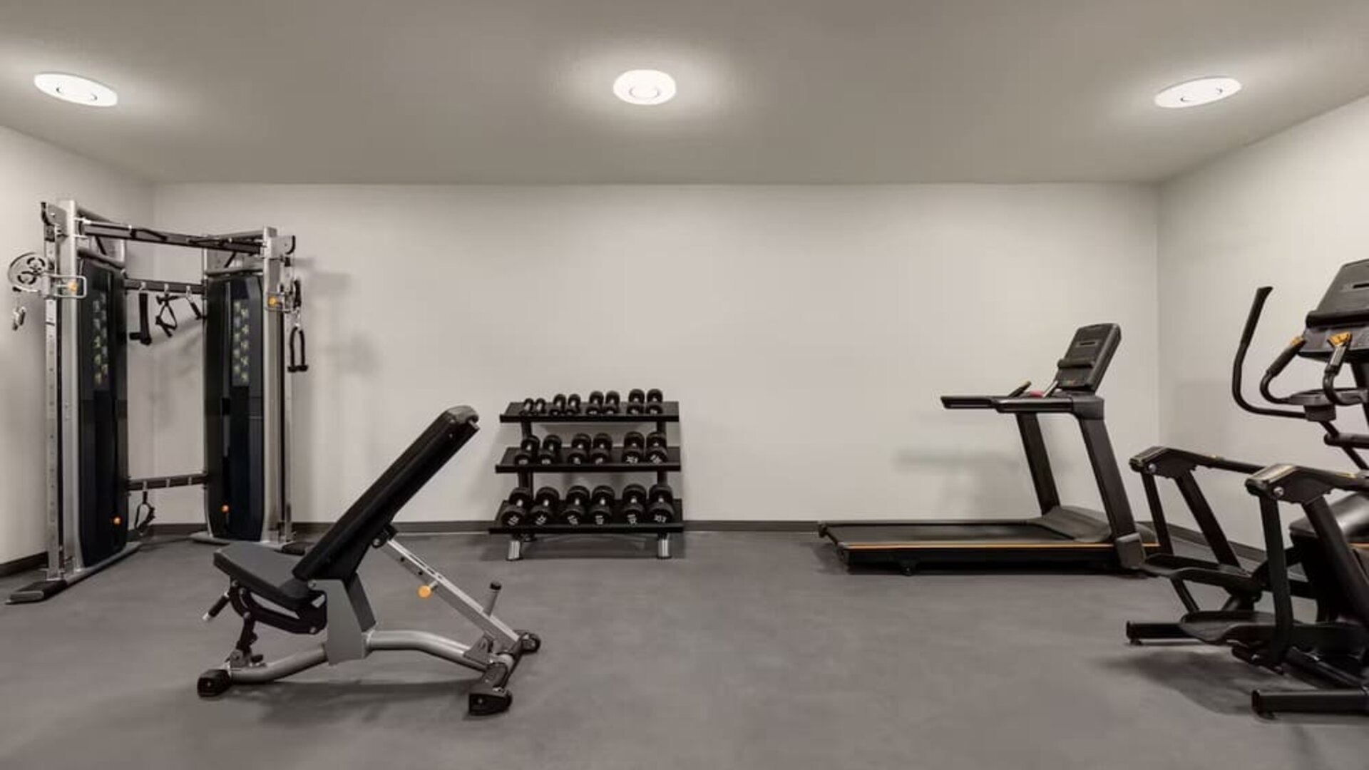 Gym at Ramada By Wyndham West Edmonton Hotel & Suites.