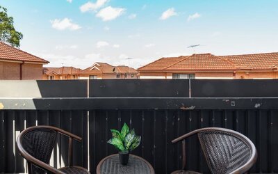 Balcony at Motel 10.