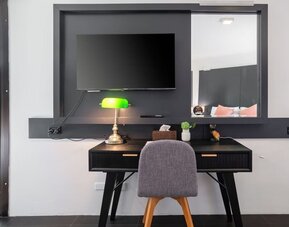 Work desk at Motel 10.