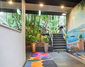 Lobby at Motel 10.