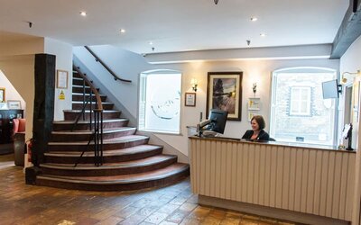 Reception at The Mill Hotel - Surya Hotels
