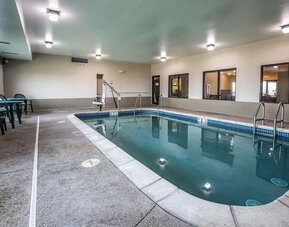 Indoor pool at Quality Inn & Suites Mendota Near I-39.