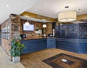 Reception at Dragonfly Hotel Bury St Edmunds.