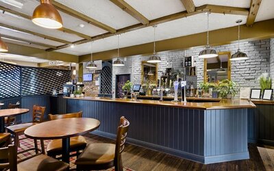 Bar at Dragonfly Hotel Bury St Edmunds.