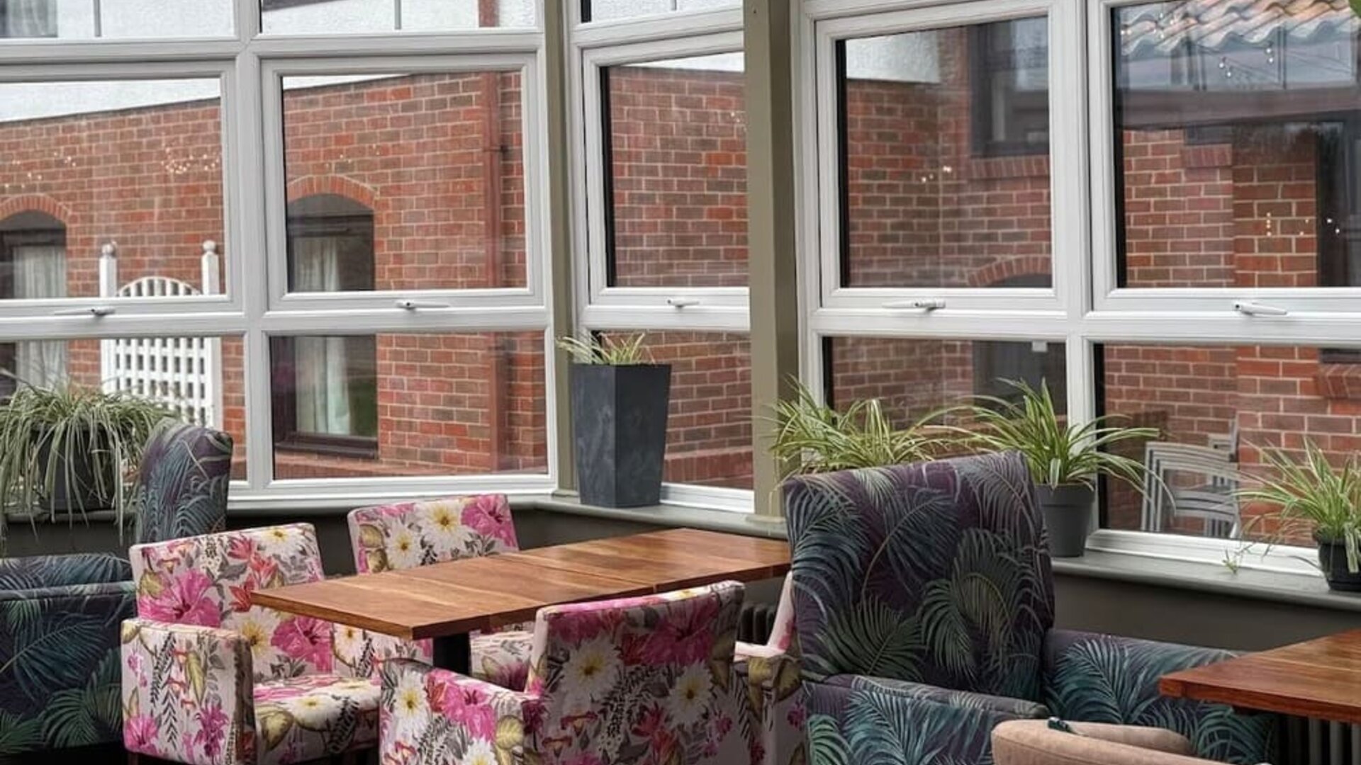 Indoor dining at Dragonfly Hotel Bury St Edmunds.
