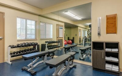 Gym at Candlewood Suites Fort Myers/Sanibel Island.