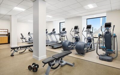 Gym at M Social New York Downtown.