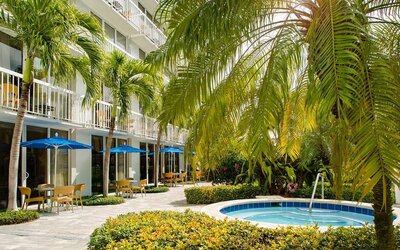 Outdoor pool at RumFish Beach At TradeWinds.
