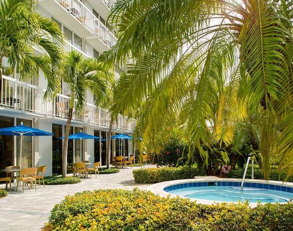 Outdoor pool at RumFish Beach At TradeWinds.