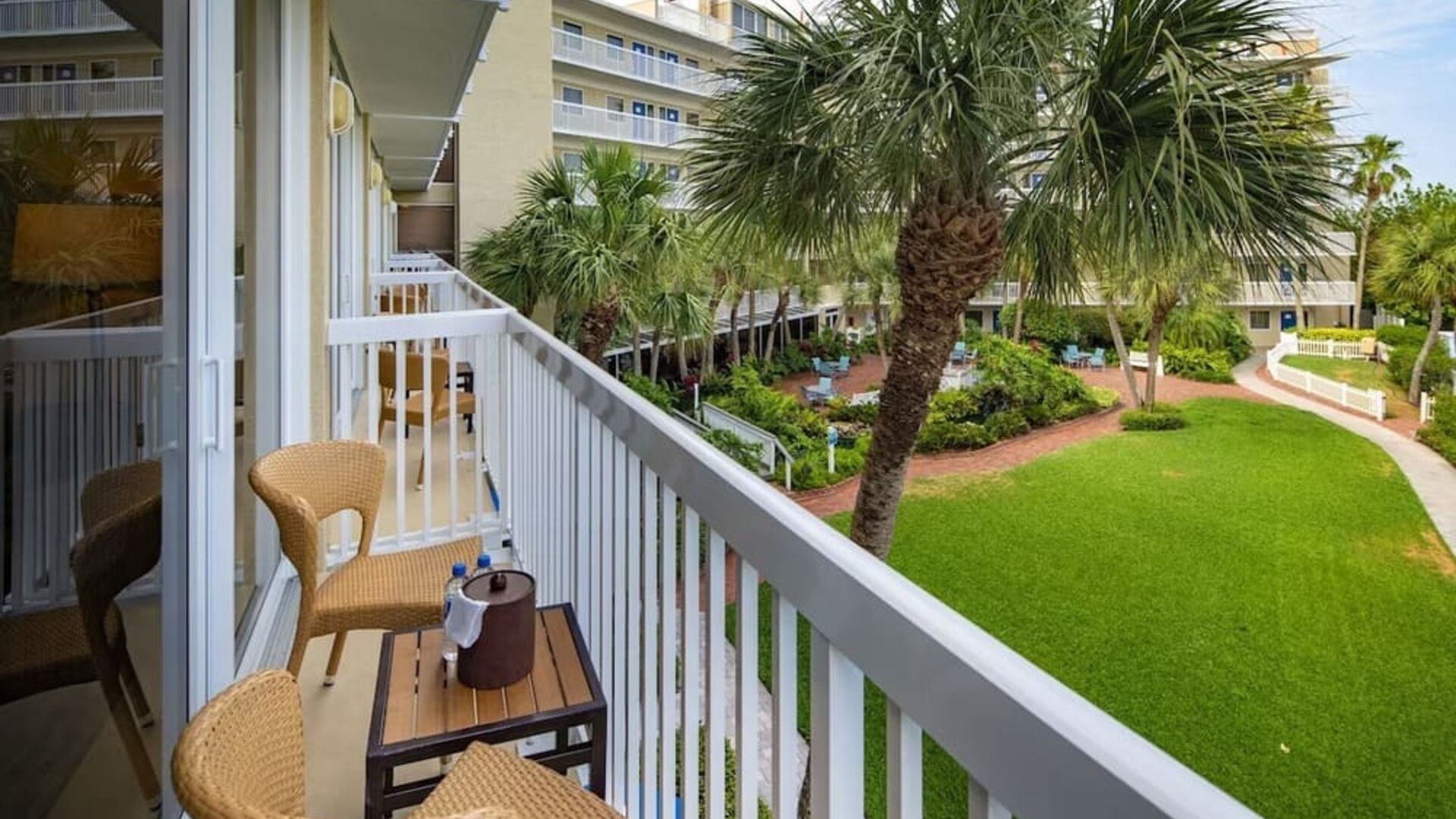 Balcony views at RumFish Beach At TradeWinds.