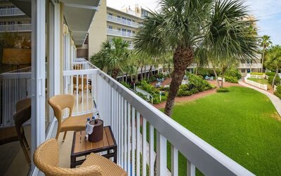 Balcony views at RumFish Beach At TradeWinds.