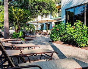 Loungers at Courtyard by Marriott Myrtle Beach Barefoot Landing.